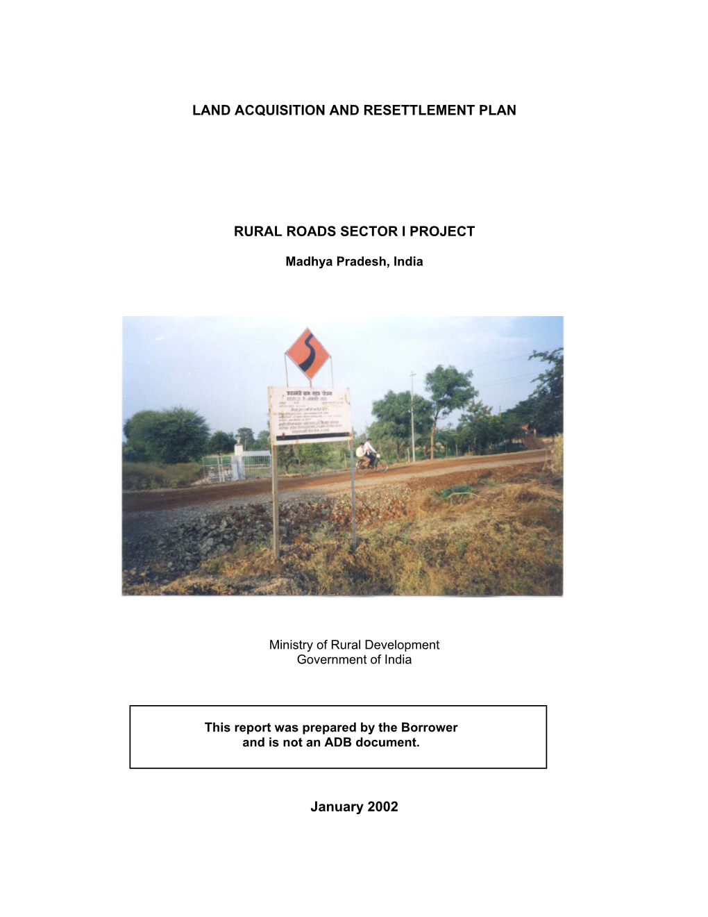 Land Acquisition and Resettlement Plan Rural