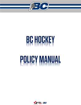 BC Hockey Policy Manual