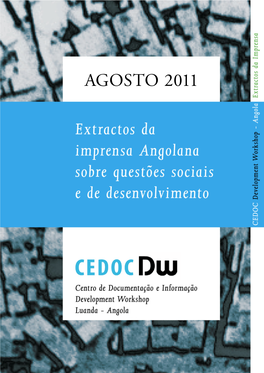 AGOSTO 2011 Centro De Documentação E Informação