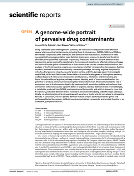 A Genome-Wide Portrait of Pervasive Drug Contaminants