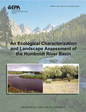 An Ecological Characterization and Landscape Assessment of the Humboldt River Basin