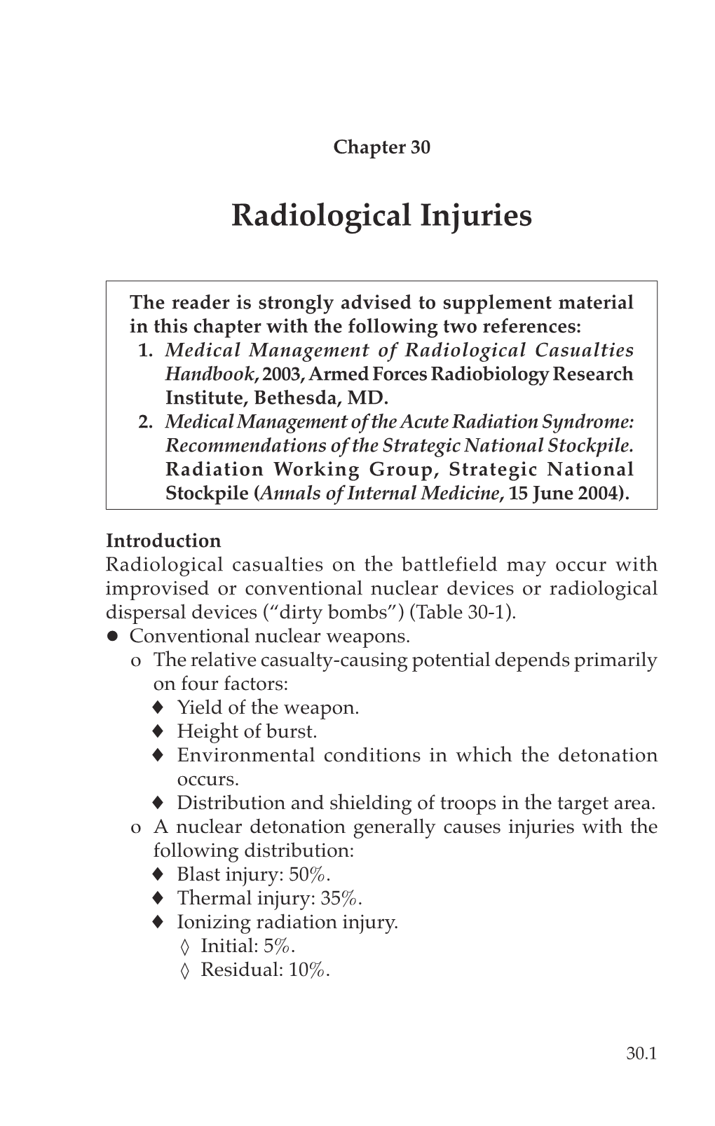 Radiological Injuries