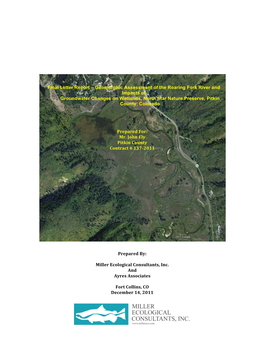Final Letter Report – Geomorphic Assessment of the Roaring Fork River Exec Summary