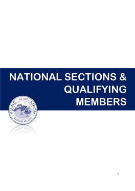 National Sections & Qualifying Members