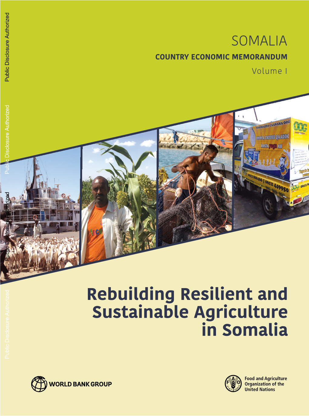 Rebuilding Resilient and Sustainable Agriculture in Somalia Public Disclosure Authorized Photo Credits: Cover & Inside ©FAO Somalia