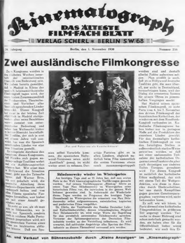 Der Kinematograph (November 1930)