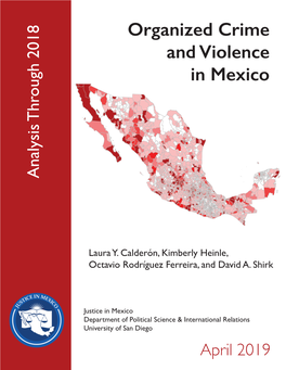 Organized Crime and Violence in Mexico April 2019 April