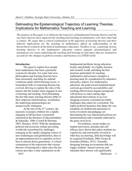 Implications for Mathematics Teaching and Learning