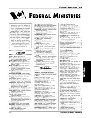 Federal Ministries