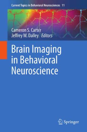 Current Topics in Behavioral Neurosciences