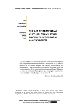 The Act of Drawing As Cultural Translation: Modern Depictions of an Ajanta’S Dancer