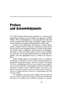 Preface and Acknowledgments