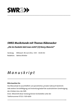 Swr2-Musikstunde-20110608.Pdf