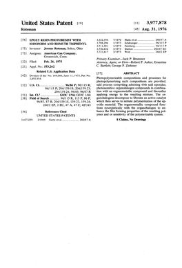 United States Patent (19) 11, 3,977,878 Roteman (45) Aug