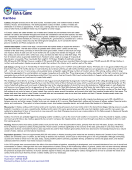 Caribou: Wildlife Notebook Series