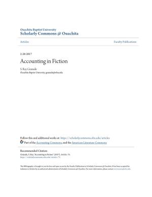 Accounting in Fiction S