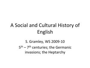 A Social and Cultural History of English