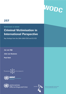 Criminal Victimisation in International Perspective