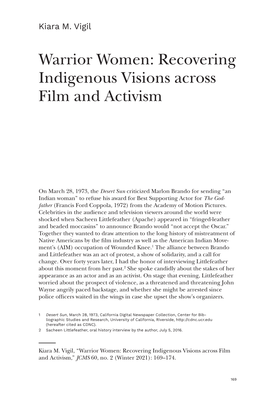 Warrior Women: Recovering Indigenous Visions Across Film and Activism