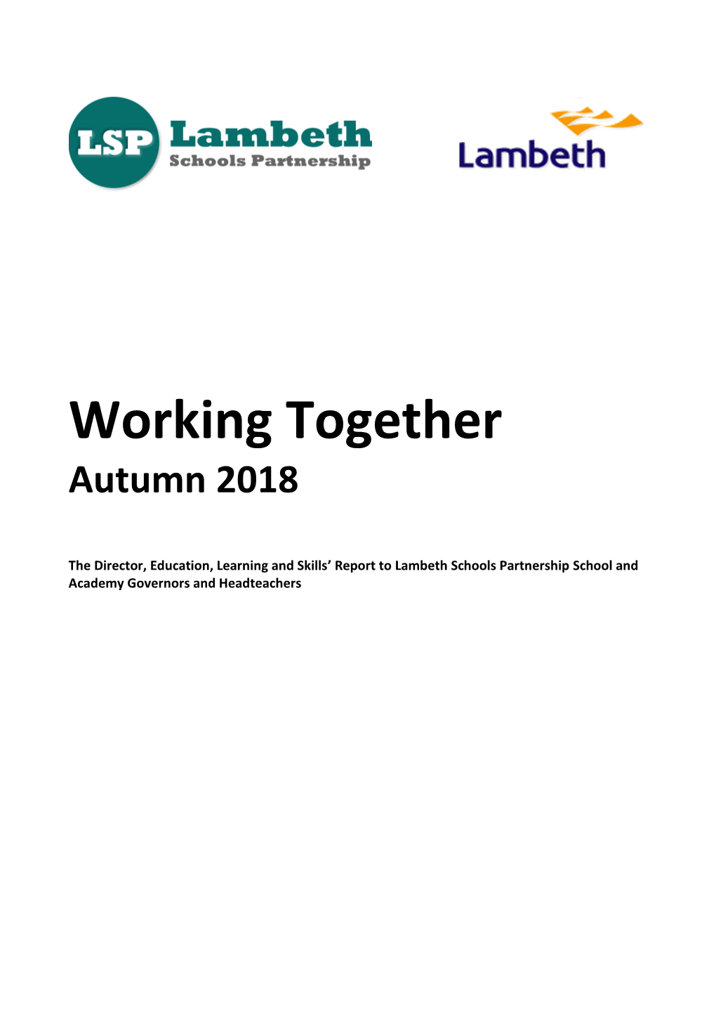 Working Together Autumn 2018