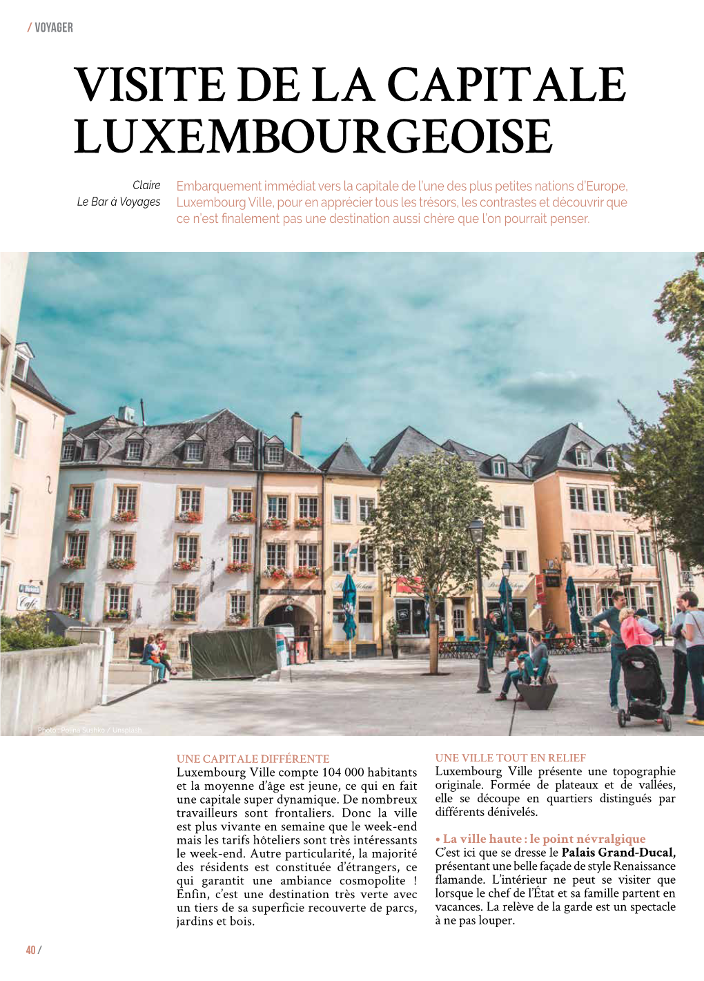 Téléchargez L'article Sur Luxembourg Ville Au Format
