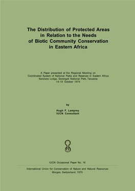 The Distribution of Protected Areas in Relation to the Needs of Biotic Community Conservation in Eastern Africa