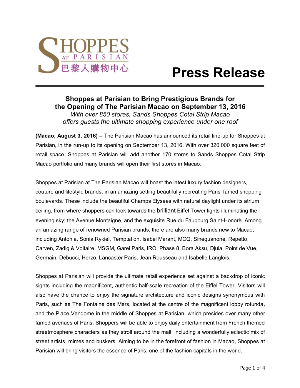 Press Release