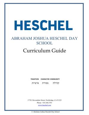 Heschel Curriculum Guide