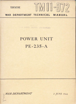 Power Unit Pe-235-A