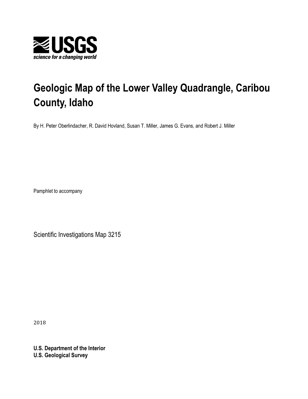 Geologic Map of the Lower Valley Quadrangle, Caribou County, Idaho