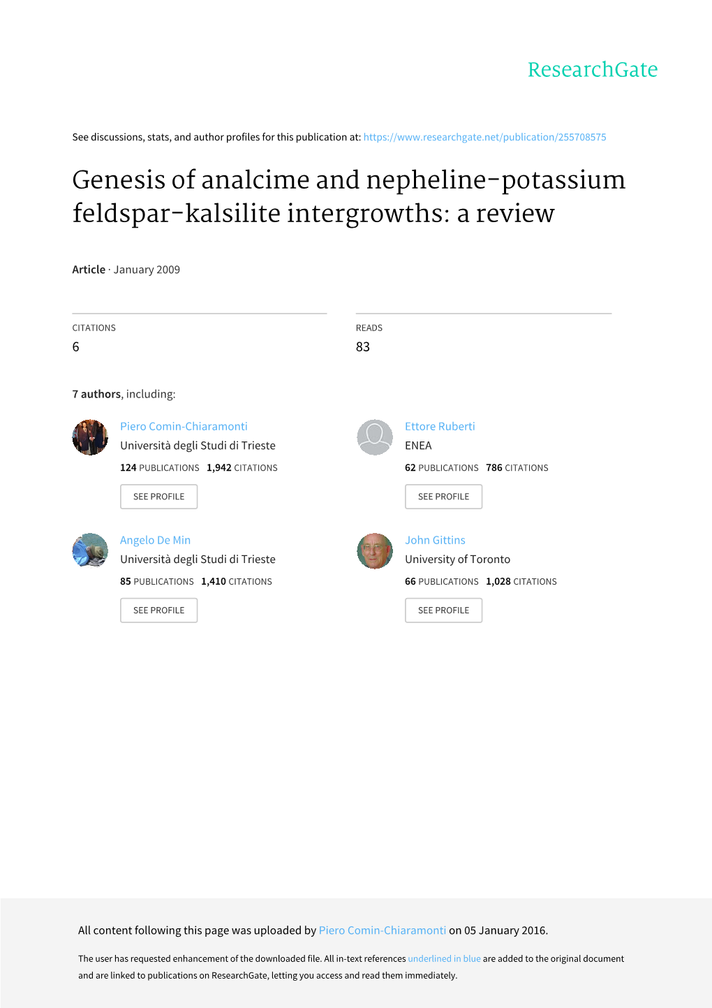 Genesis of Analcime and Nepheline-Potassium Feldspar-Kalsilite Intergrowths: a Review