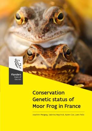Conservation Genetic Status of Moor Frog in France