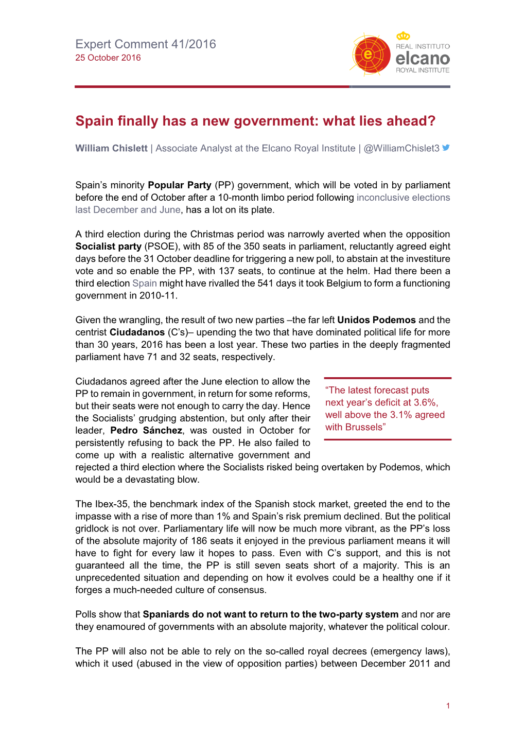 Spain Finally Has a New Government: What Lies Ahead?