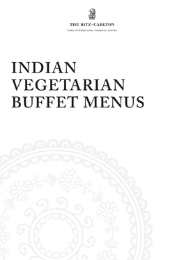 Indian Vegetarian Buffet Menus Coral Indian Vegeterian Buffet Menu