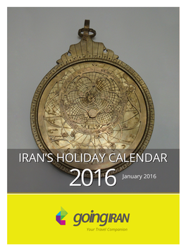 Iran's Holiday Calendar