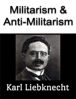 Militarism-Liebknecht.Pdf