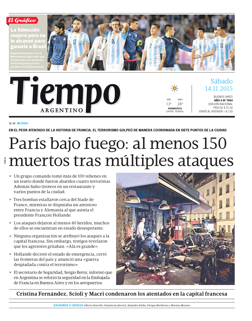 Al Menos 150 Muertos Tras Múltiples Ataques