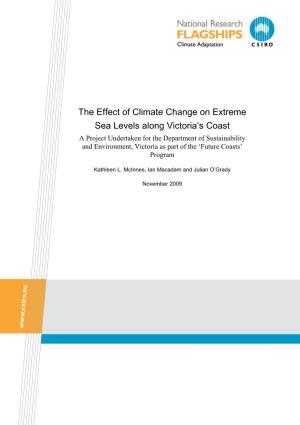 The Effect of Climate Change on Extreme Sea Levels Along Victoria's