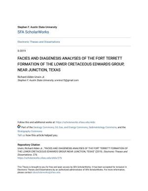 Facies and Diagenesis Analyses of the Fort Terrett Formation of the Lower Cretaceous Edwards Group, Near Junction, Texas