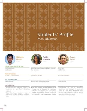 Students' Profile