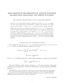 Mean Growth of the Derivative of Analytic Functions, Bounded Mean Oscillation and Normal Functions