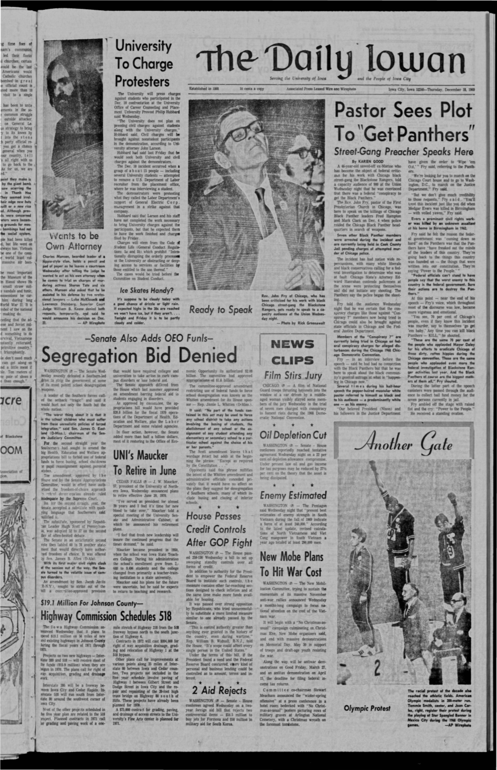 Daily Iowan (Iowa City, Iowa), 1969-12-18
