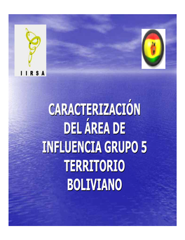 Caracterización Del Área De Influencia Grupo 5 Territorio Boliviano