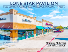 Lone Star Pavilion 3100-3300 Grapevine Mills Parkway, Grapevine, TX 76051