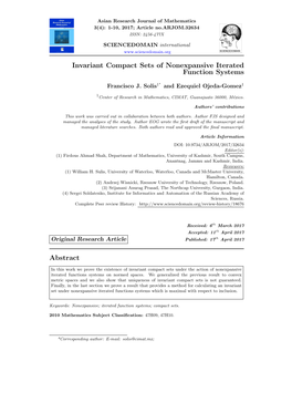 Invariant Compact Sets of Nonexpansive Iterated Function Systems