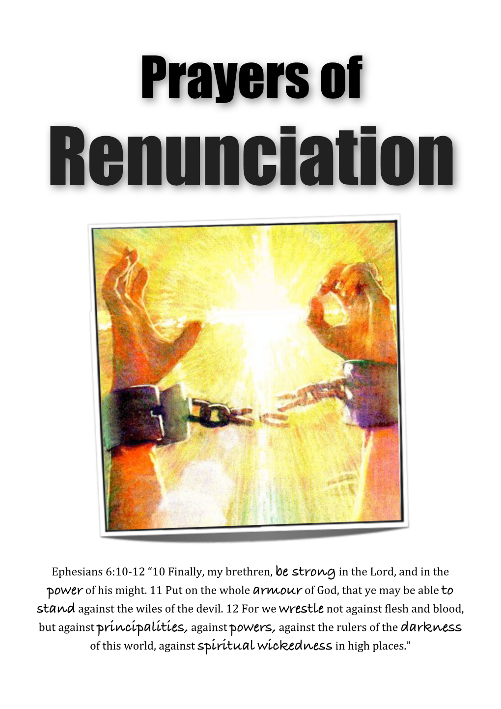 Prayer of Renunciation – Dead Human Spirits