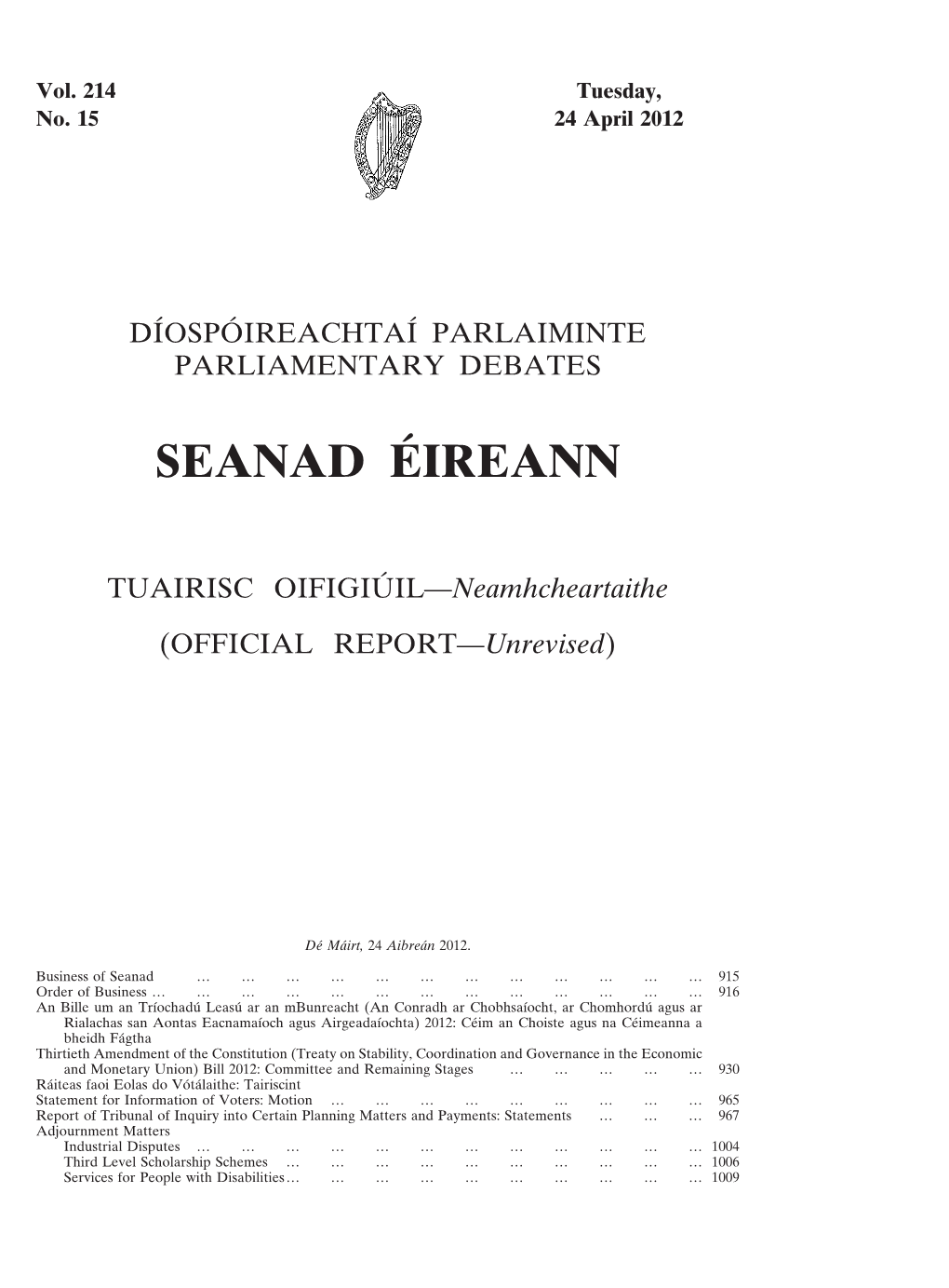 Seanad Éireann