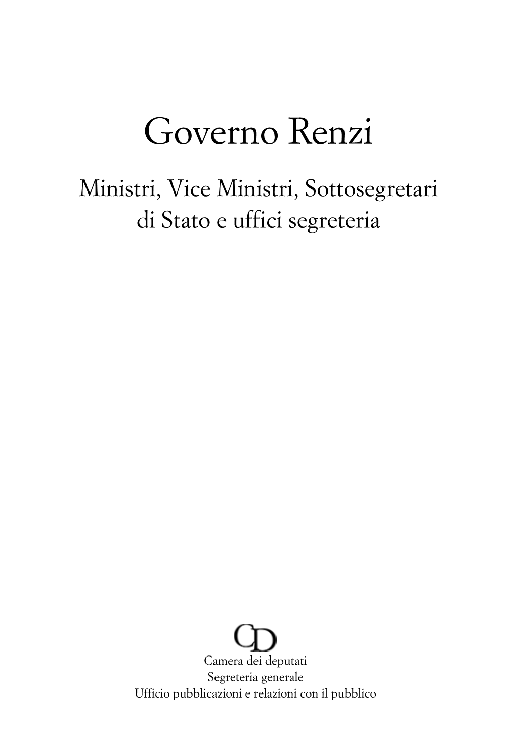 Governo Renzi