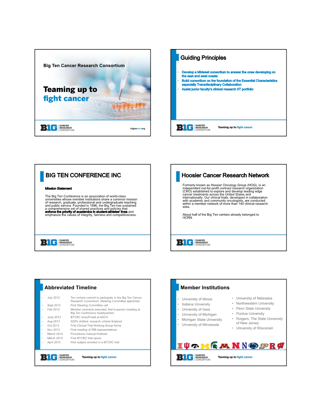 Big 10 Clinical Trials Consortium