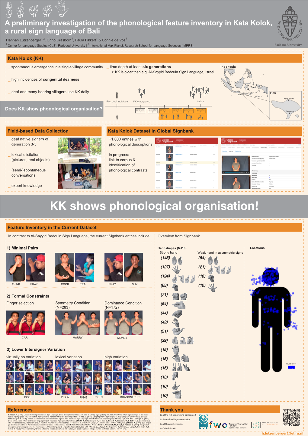 A Preliminary Investigation of the Phonological Feature Inventory In